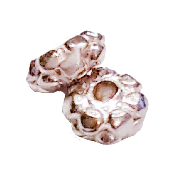 Perle sterlingssølv blomst dobbelt 5x3mm.
