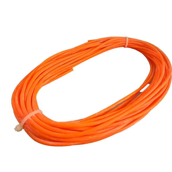 Gummisnøre synt. 3mm orange. 3m 1meter