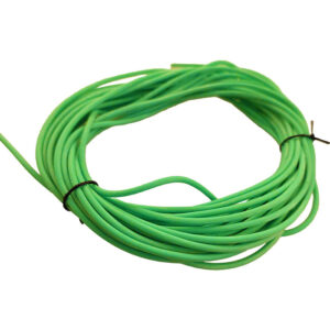 Gummisnøre synt.3mm skrig grøn 1meter