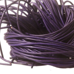 Lædersnøre okse violet 2mm1,2meter 1m