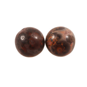 Leopardskinds agat anboret 6mm.