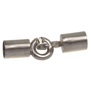 Muffelås sterlingsølv indv.5,5mm længde 8mm håndlavet, 1stk