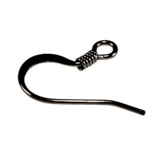 ørekrog sort   gunmetal 10par