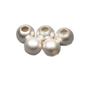 Perle Sterling sølv 3mm mat, 5stk