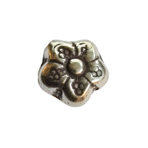 Perle sterlingsølv blomst buttet 6x11mm.