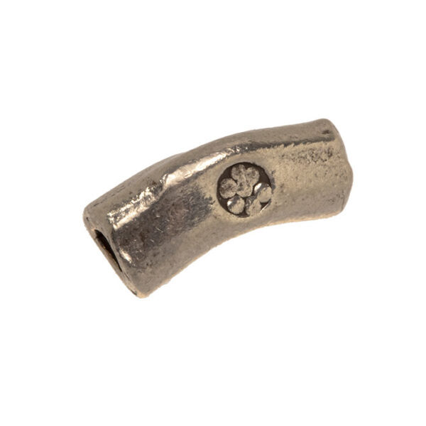 rør sterlingsølv buet trekantet 3,6x10mm, 1stk