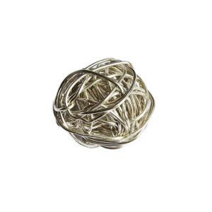 Perle sterlingsølv garnnøgle 10 til 12mm
