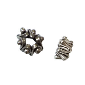 kongekrone 8x6,5mm hul 3,5mm 1stk karen-sølv