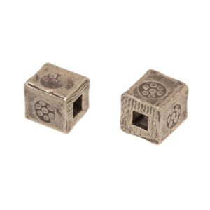 perle sterlingsølv firkant 4,5x4,5x4,5mm, 2stk