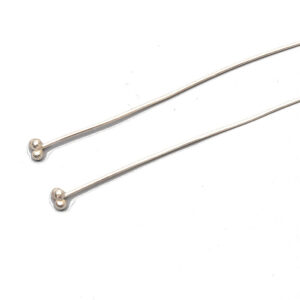 Perlestav/headpin Sterlingsølv 3kugler 0,5x50mm  2stk