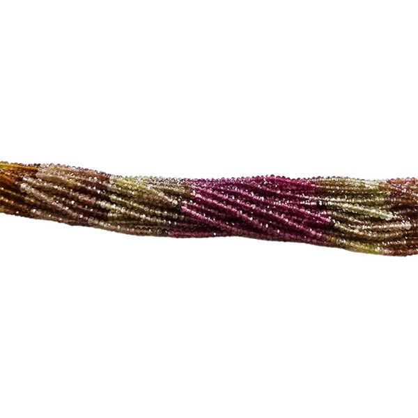 Zircon mix facet naturlig 3.5mm 1streng