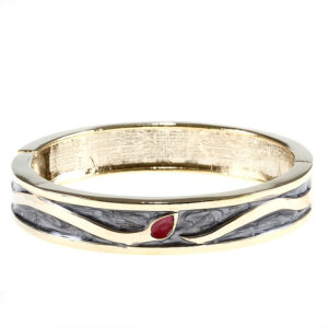 armbånd ass grøn rek resin /messing fg 18k