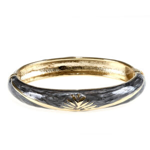 armbånd ass grå oval resin /messing fg 18k