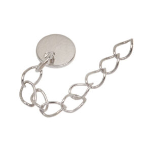 Forlænger sterlingsølv 30mm rund plade, 1stk