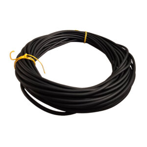 Gummisnøre sort 3mm A 1meter