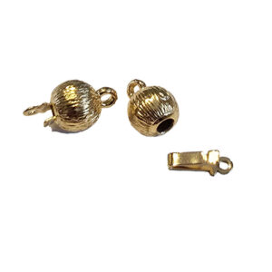 Kuglelås rillet fg/mess 6mm 1stk