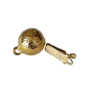 Kuglelås messing forgyldt 9mm 1stk