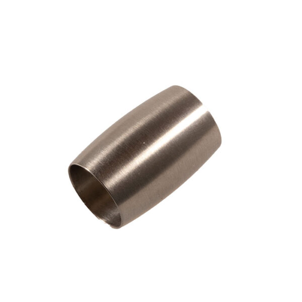Magnetlås stål oval mat 16x11mm, indv.8mm