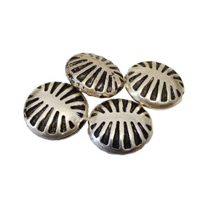 Perle metalliseret sølv edderkop 16x14mm 10stk