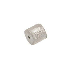rør sterlingsølv masivt ca 6,27x6,10mm ridset, 1stk