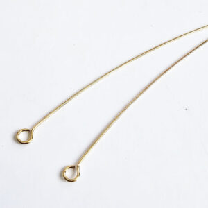 perlestav med øje forgyldt