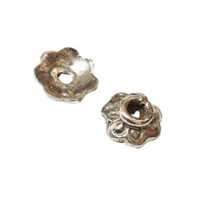 Perleskål sterlingsølv 7,5x3,3mm 1stk