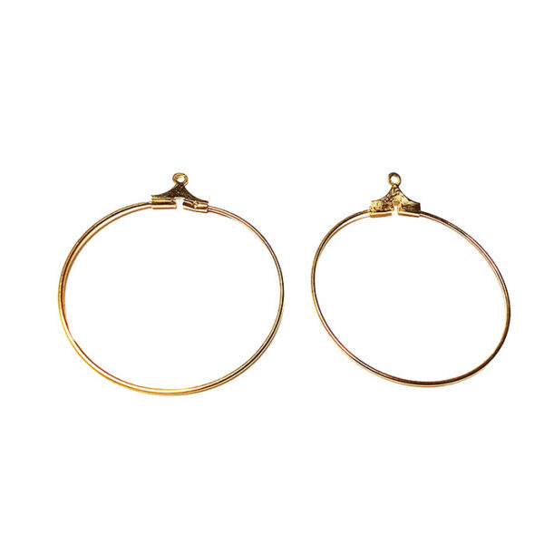 sigøjnerring forgyldt messing 30mm 5par