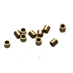 Wireklemme guldduble 1x1mm,hul  0,6mm, 10stk Mini
