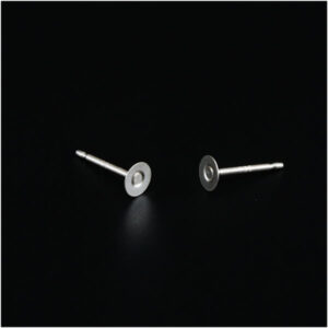 Ørestik Sterlingsølv 4mm plade stift1x11mm 1par