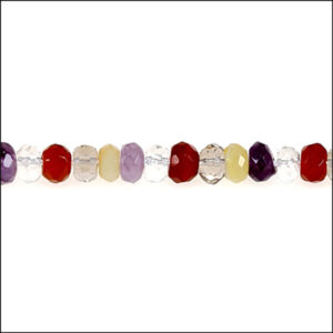 kvarts mix farver facet hjul 6mm