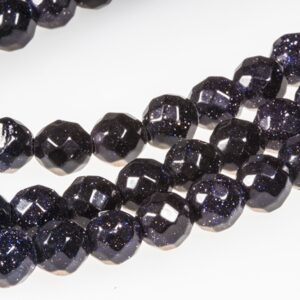 Blue goldstone, facet 6mm