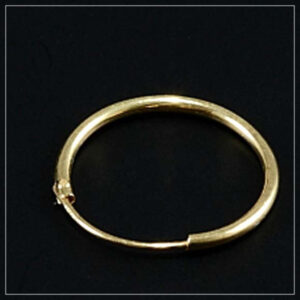 Creol sterlingsølv forgyldt 16mm rør 1,3mm, 1par