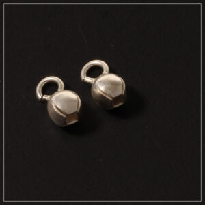 Kædeafslutning Sterlingsølv klemdup 4mm lille åbent øje