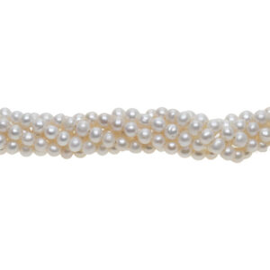 Ferskvandsperle hvid 5mm