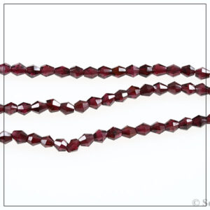 granat facet rompe 4x4,3mm 38cm