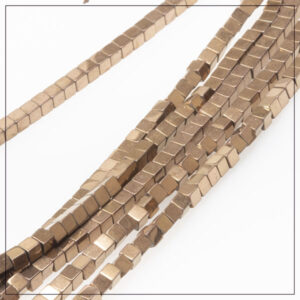 Hæmatit 2x2mm  kobber