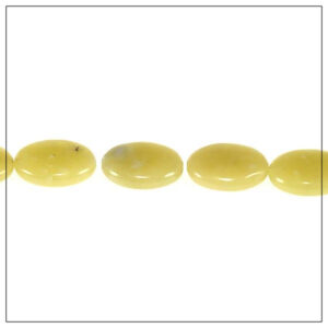 Jade lemon oval flad 16x20x5mm