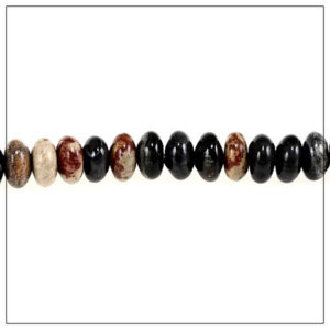 Jaspis picasso hjul multicolour10x5mm