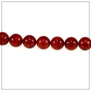 Koral svampe 10mm rød