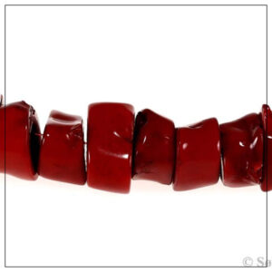 Koral gren rød ca 14x25mm