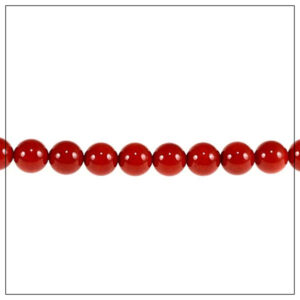 koral rød 9-9,5mm farvet sardinia 50cm