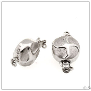 Kuglelås Sterlingsølv flad 8X6mm, 1styk