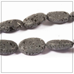 Lava oval 20x15x7mm upoleret