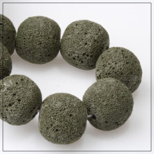 Lava 18mm mørk grøn farvet