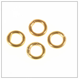 Øsken forgyldt messing 5x1mm lukket ring,10stk