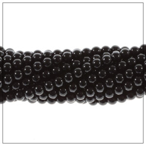 Onyx sort poleret 2mm . 1streng