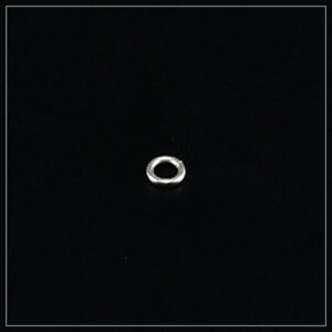 Øsken Sterlingsølv 3x0,6mm lukket ring, 4stk