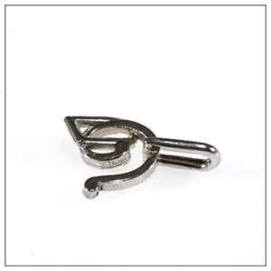 Sneglelås sterlingsølv 8x18,6mm, 1styk