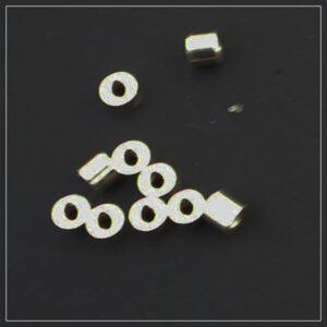 Wireklemme Sterlingsølv mini 1x1mm hul 0,7mm