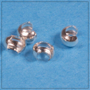 Wireklemmeskjuler Sterlingsølv 3mm, 4stk